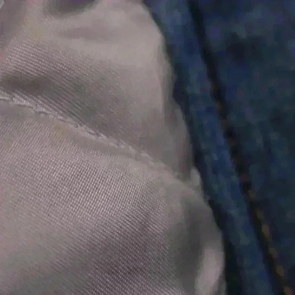 VINTAGE 90s Liz Claiborne Jean Faux Fur Cuff Collar Chore Trucker Coat Women XL - Picture 15 of 16